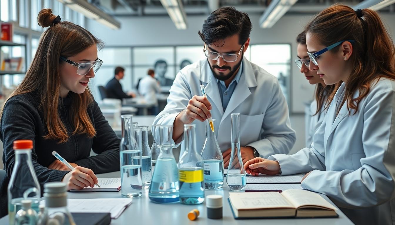 Structured study materials and learning resources on a desk